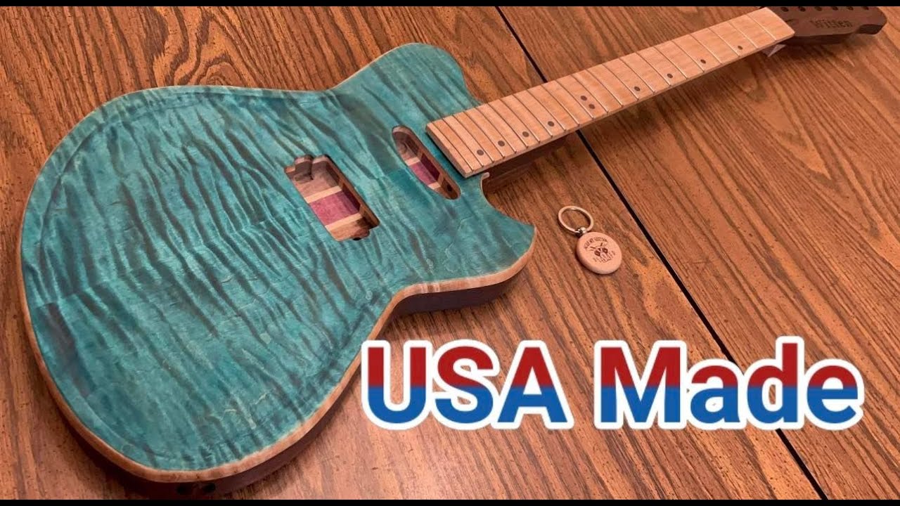 HOW TO BUILD A CUSTOM GUITAR KIT!! And How To Stain The TOP!! #guitarkit #dreamguitar #diy