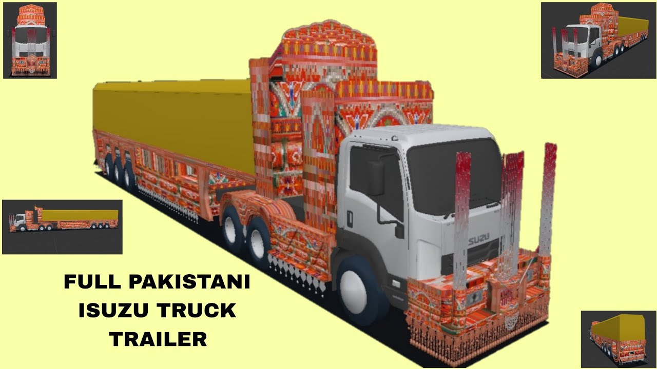 New Full Pakistani ISUZU TRUCK TRAILER mod for TMC official 