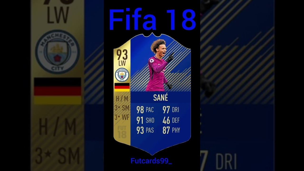Leroy Sane all fifacards from fifa15 to fifa22😍 Which the best card? #fut22 #fifa22 #fifa #fifacards