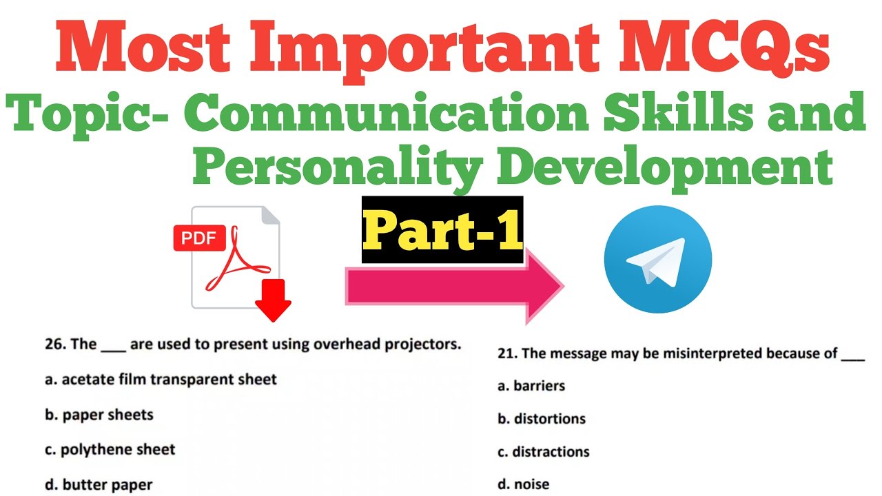 communication and personality development MCQs