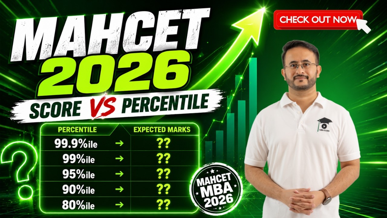 MAHCET MBA 2026 Attempt 2 Score vs Percentile 🔥 Expected Cutoffs for Top Colleges
