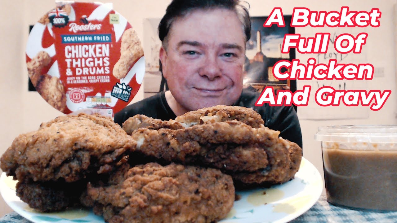 ASMR - Eating Fried Chicken And Gravy For Lunch (I Lost My Glasses)