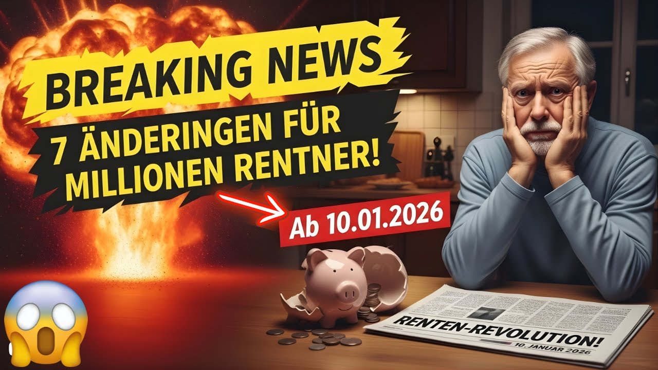 💥 Dringende Nachricht: Ab 10. Januar 2026 gelten sieben Änderungen im Rentensystem.