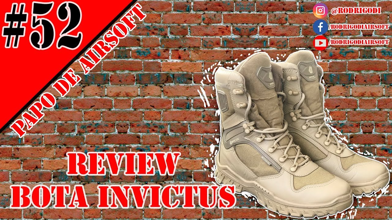 PAPO DE AIRSOFT #52 | Review Bota Invictus