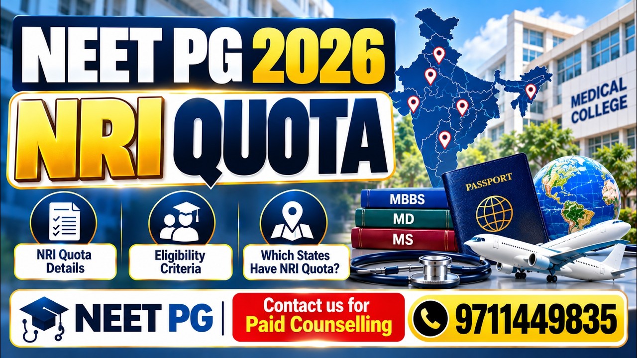 NEET PG 2026 &ndash; NRI QUOTA Explained! 🩺🎓