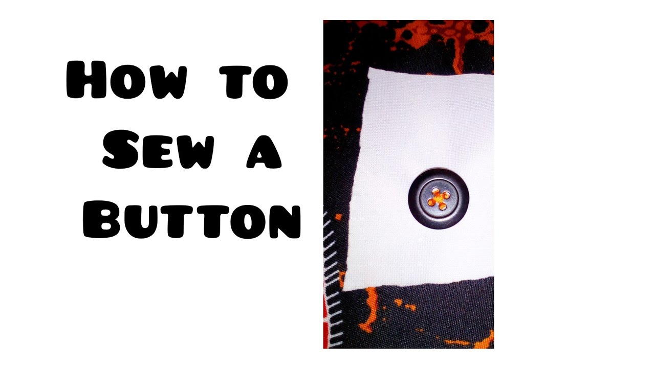 How to sew a button