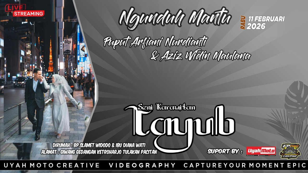 LIVE! NGUNDUH MANTU AZIZ & PUPUT DIKED.BU DIANA WATI - KETROHARJO TULAKAN 10 FEBRUARI