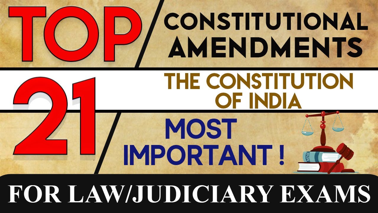 Rajasthan Judiciary Important Amendments - The Constitution of India | Judge Exam RJS 2021 2022