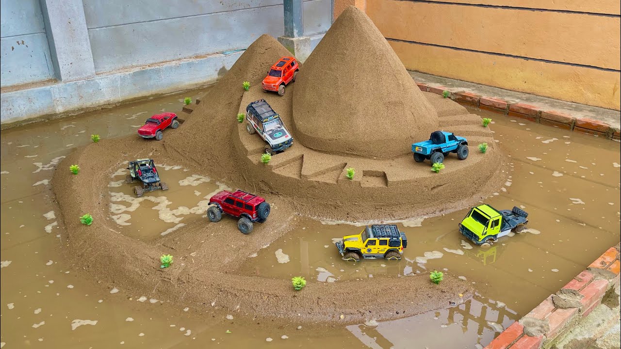 RC Cars vs Extreme Flooded Mountain Challenge! Only the Strongest Survive! 😱