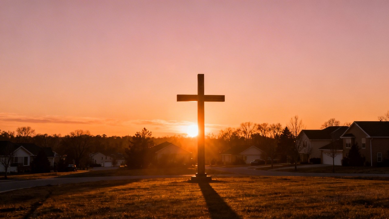 Sleep in Christ in a Quiet Neighborhood 🌙 Soft Christian Music for Peaceful Rest