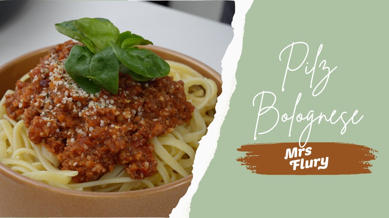 Blumenkohl-Pilz Bolognese - Gesund und vegan kochen Mrs Flury