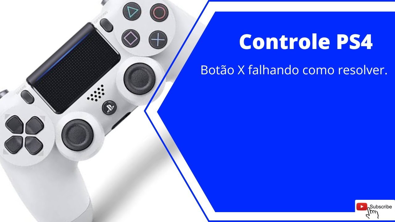 Controle PS4 botão x ruim, agarrando é falhando,troca da borracha.