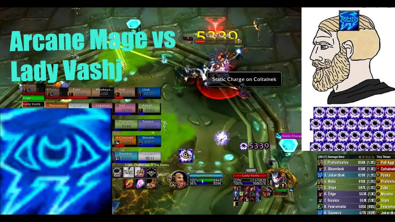PUMPING Lady Vashj as Arcane Mage PoV