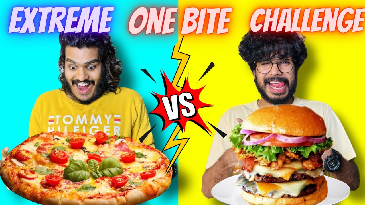 EXTREME ONE BITE CHALLENGE 🤩 | with family