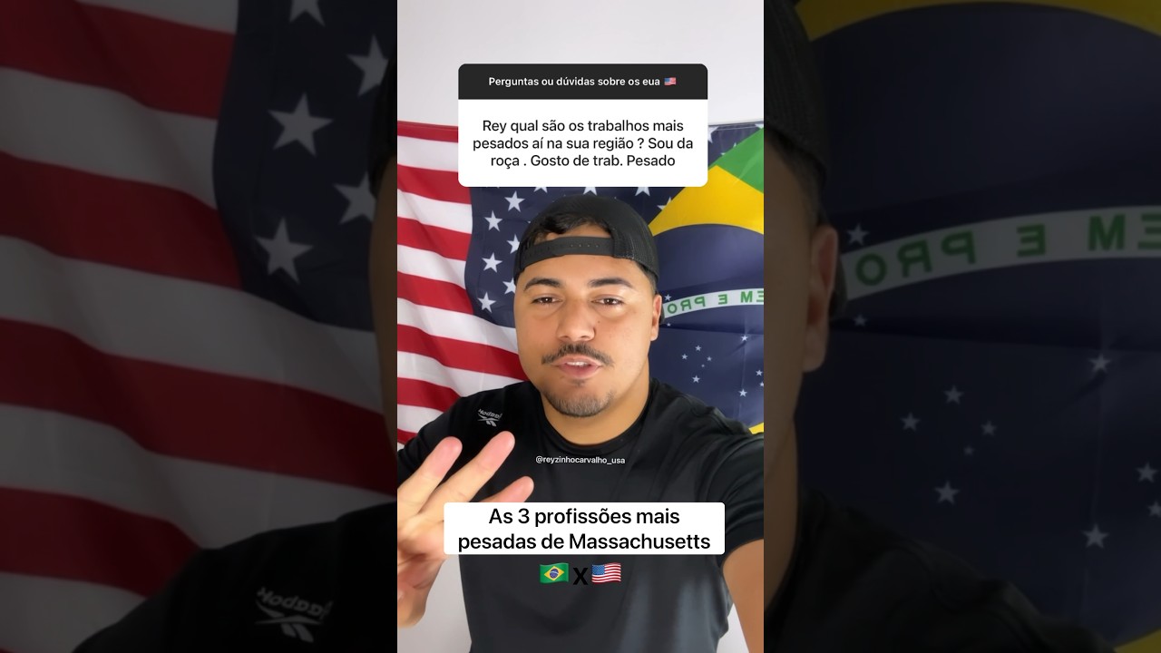 AS 3 PROFISS&Atilde;O MAIS PESADA DE MASSACHUSETTS #brasileirospelomundo #vidanoseua #brasileirosporai #eua