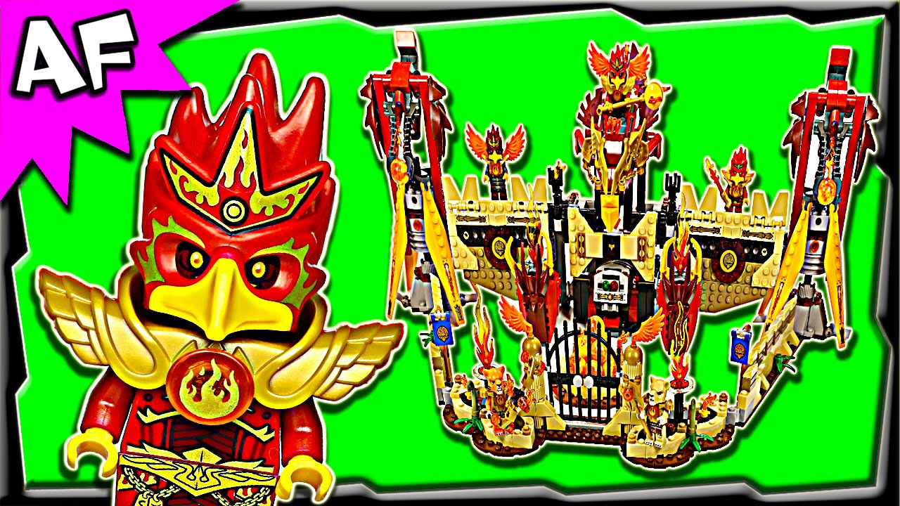Lego Chima Flying PHOENIX FIRE TEMPLE 70146 Stop Motion Build Review