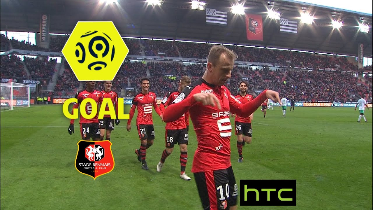 Goal Kamil GROSICKI (90' +2) / Stade Rennais FC - AS Saint-Etienne (2-0)/ 2016-17