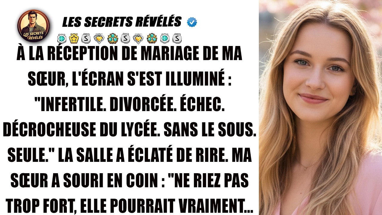 Mes parents m'ont traité de honte au mariage de ma sœur, mais un seul SMS a tout changé.