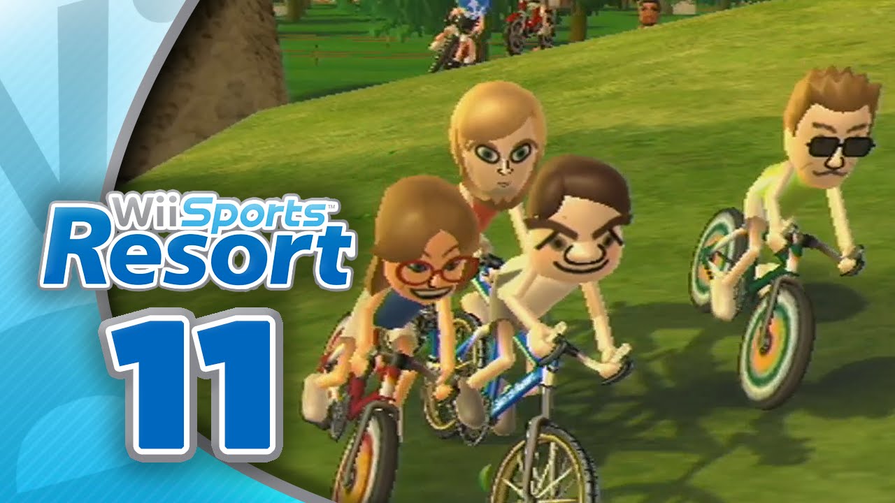 Wii Sports Resort: Part 11 | Cycling (4-Player)