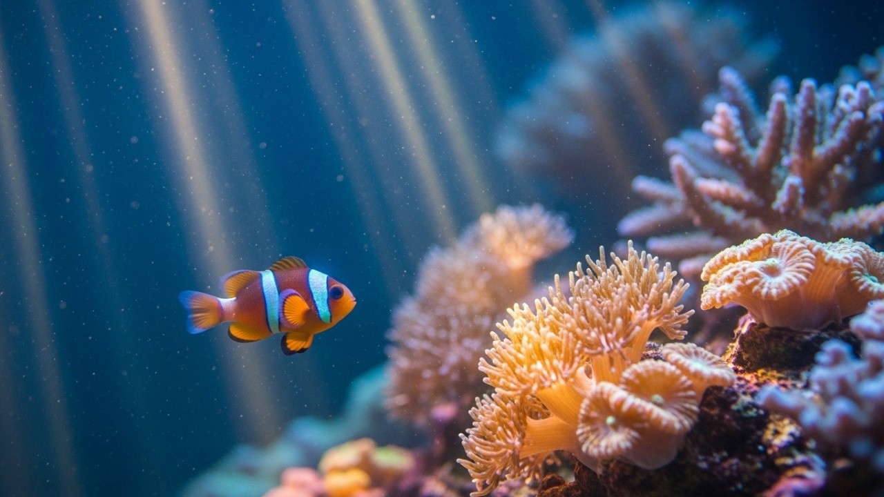 A Quiet Reef Breathing Slowly As Soft Currents Carry Gentle Morning Light