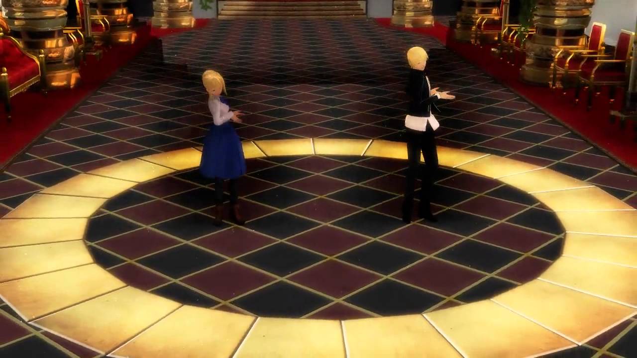 【Fate/MMD】Bad Apple(Saber and Gilgamesh)