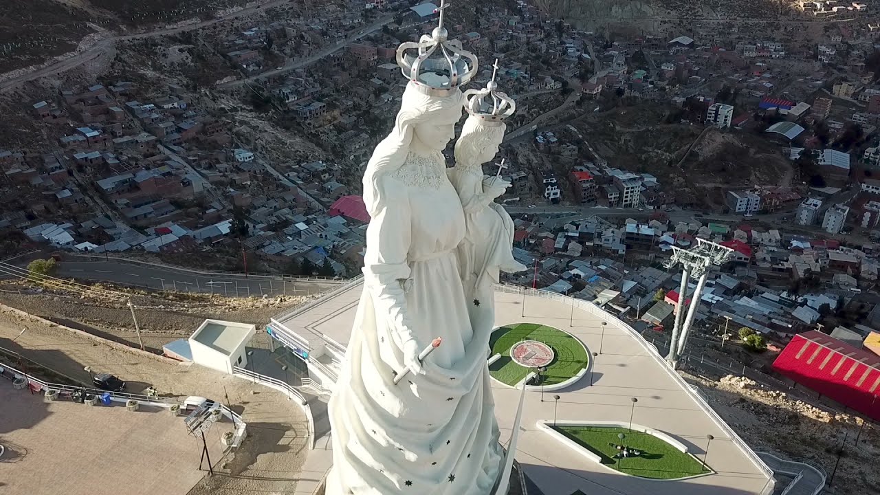 Virgen del Socav&oacute;n Oruro Vuelo con dron