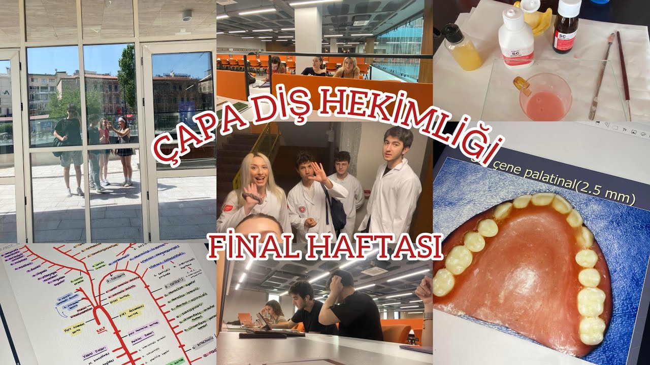 ÇAPA DİŞ HEKİMLİĞİ FİNAL HAFTASI | Kantin turu, Ayt, Kütüphane..