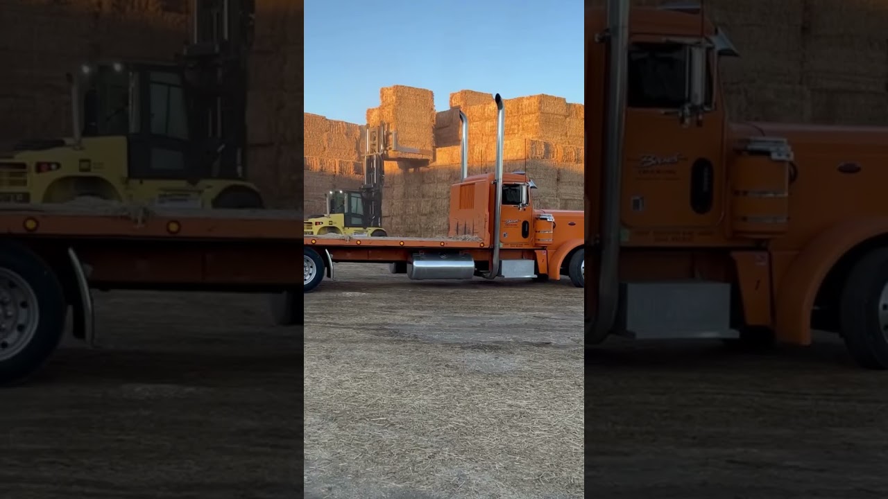 How haul hay & straw ! Jesse Bounds Trucking & Bounds Hay Co. Operating #trucking #hay #farming #ag