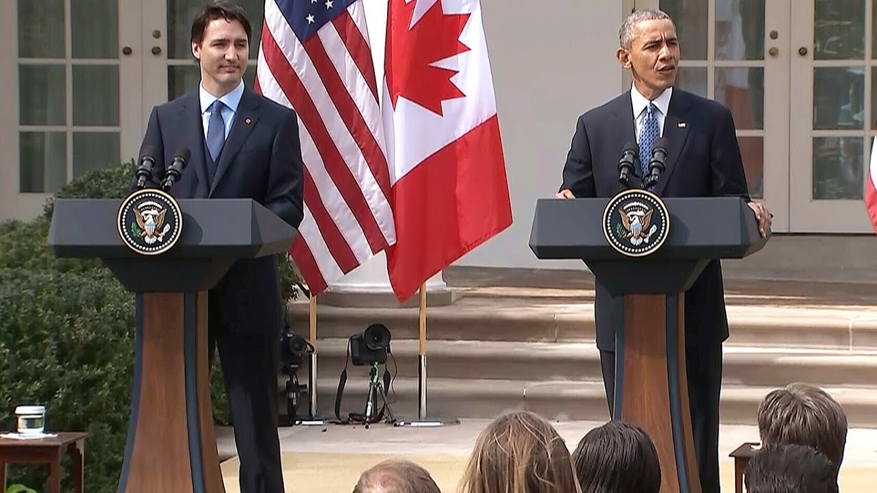 Justin Trudeau officially welcomed to the White House
