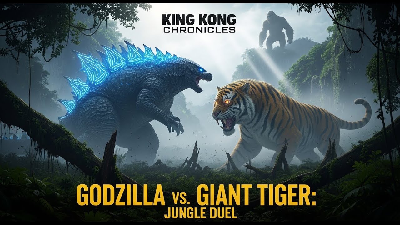 King Kong Witness: Godzilla vs. Giant Tiger Jungle Duel