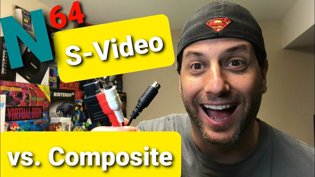 Сравнение S-Video и композитного видео на Nintendo 64