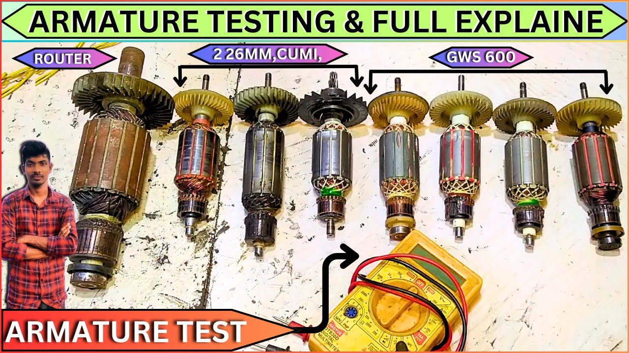 Armature testing all problem explained || all problem solve #armaturetesting || #technicalsritam