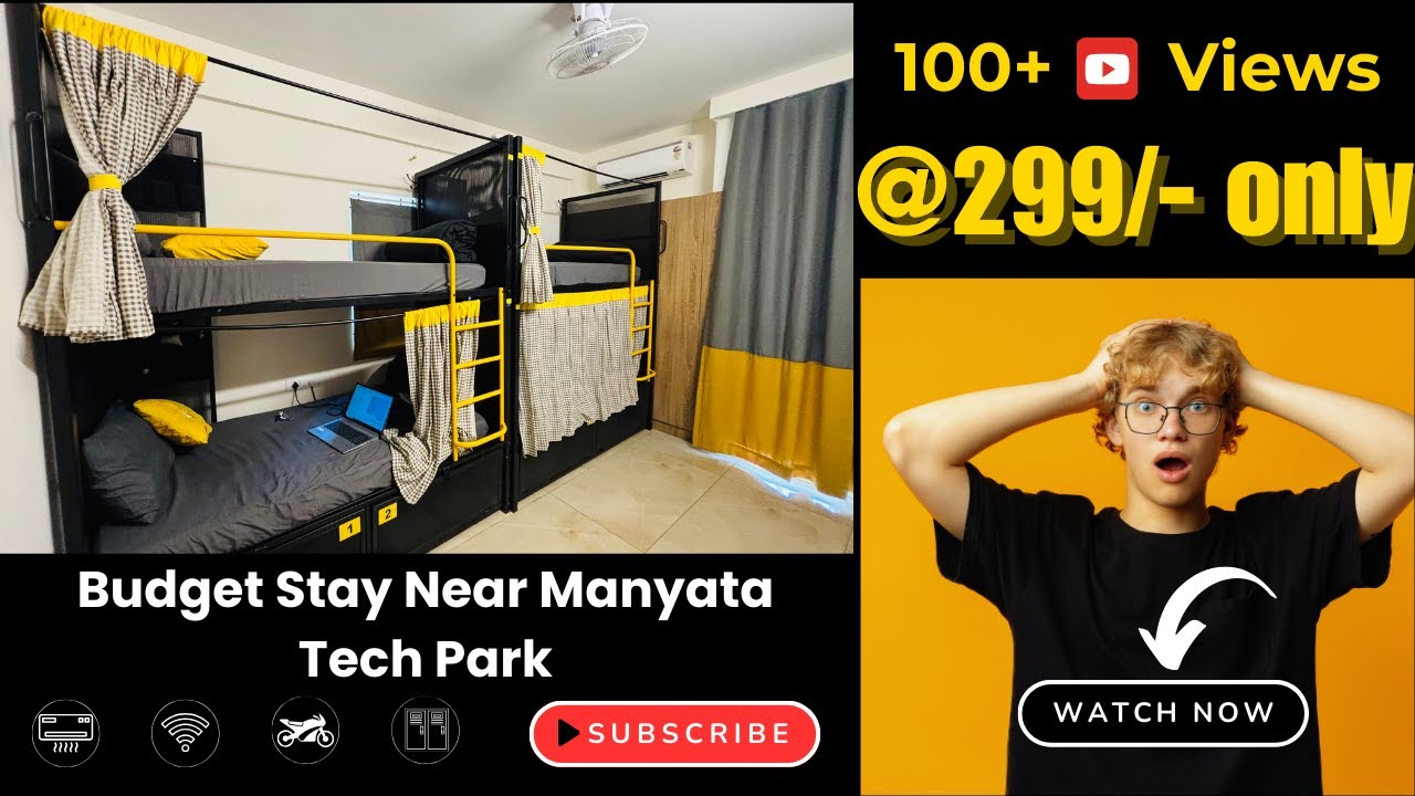 Budget Stay Near Manyata Tech Park &ndash; ₹299/Night | Affordable Hostel in Bangalore