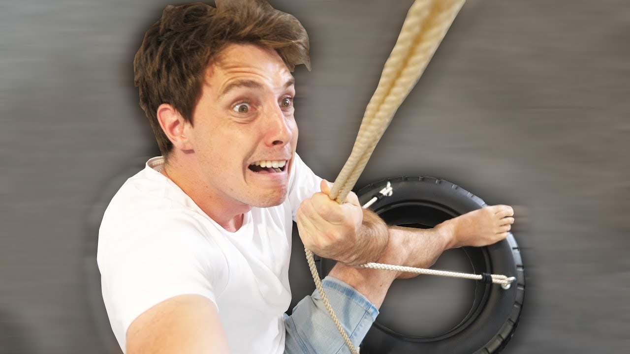 CRAZY INDOOR TIRE SWING!