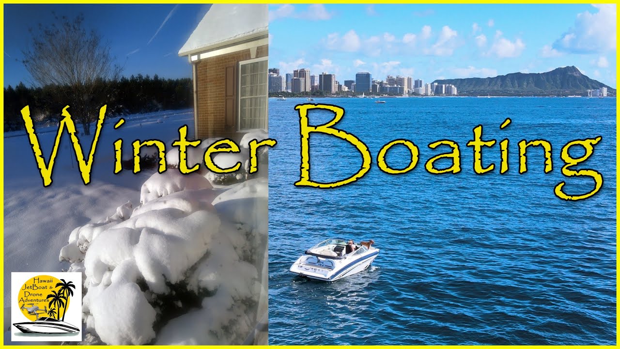 Boating Winter In Hawaii Yamaha Jet Boat And Drone Mavic Air 2