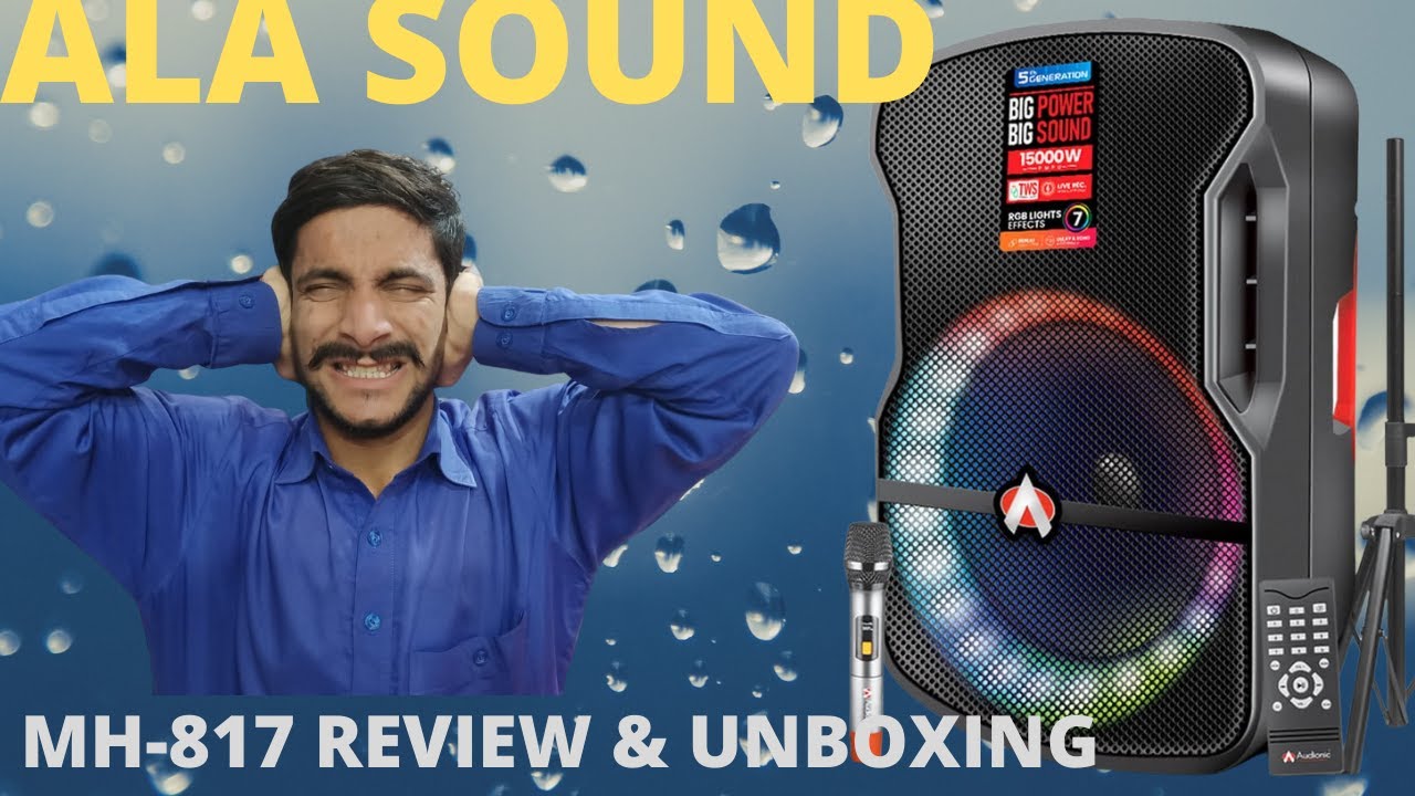 Audionic MEHFIL MH-817 || (5TH GENERATION) 1.0 PORTABLE SPEAKER || Rechargeable Speaker