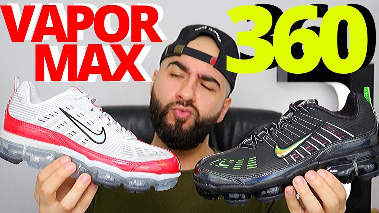 Nike AIR VAPORMAX 360 On Foot Review BLACK / WHITE & RED