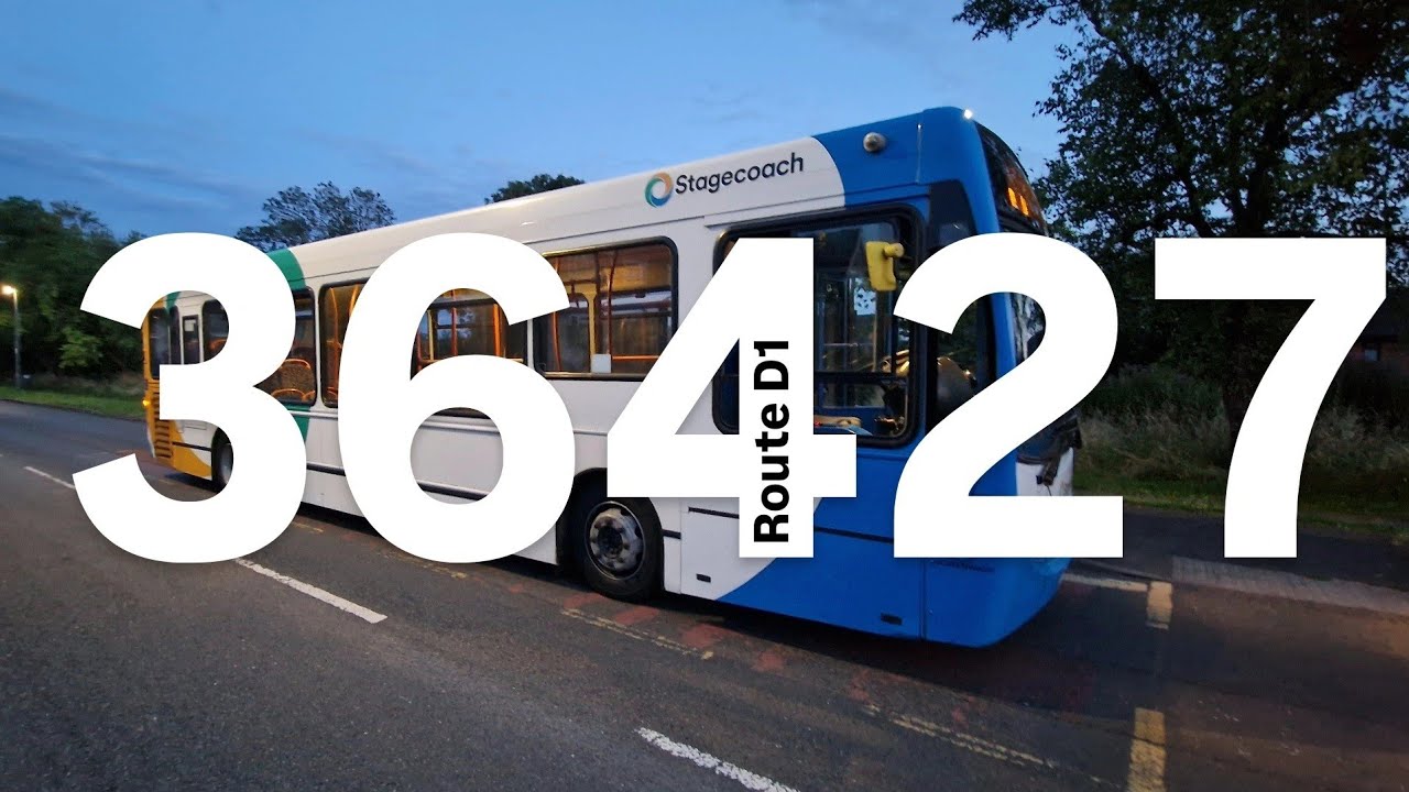 Bus 36427 stagecoach Midlands Rugby, route D1 Rugby to Daventry