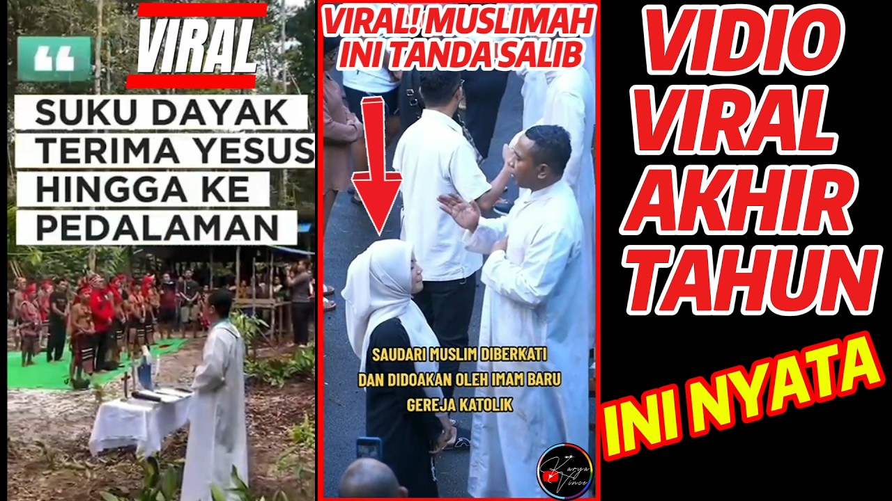 MERINDING!! Suku Dayak Terima Yesus di Pedalaman, Muslimah Ini Langsung Tanda Salib #infokatolik