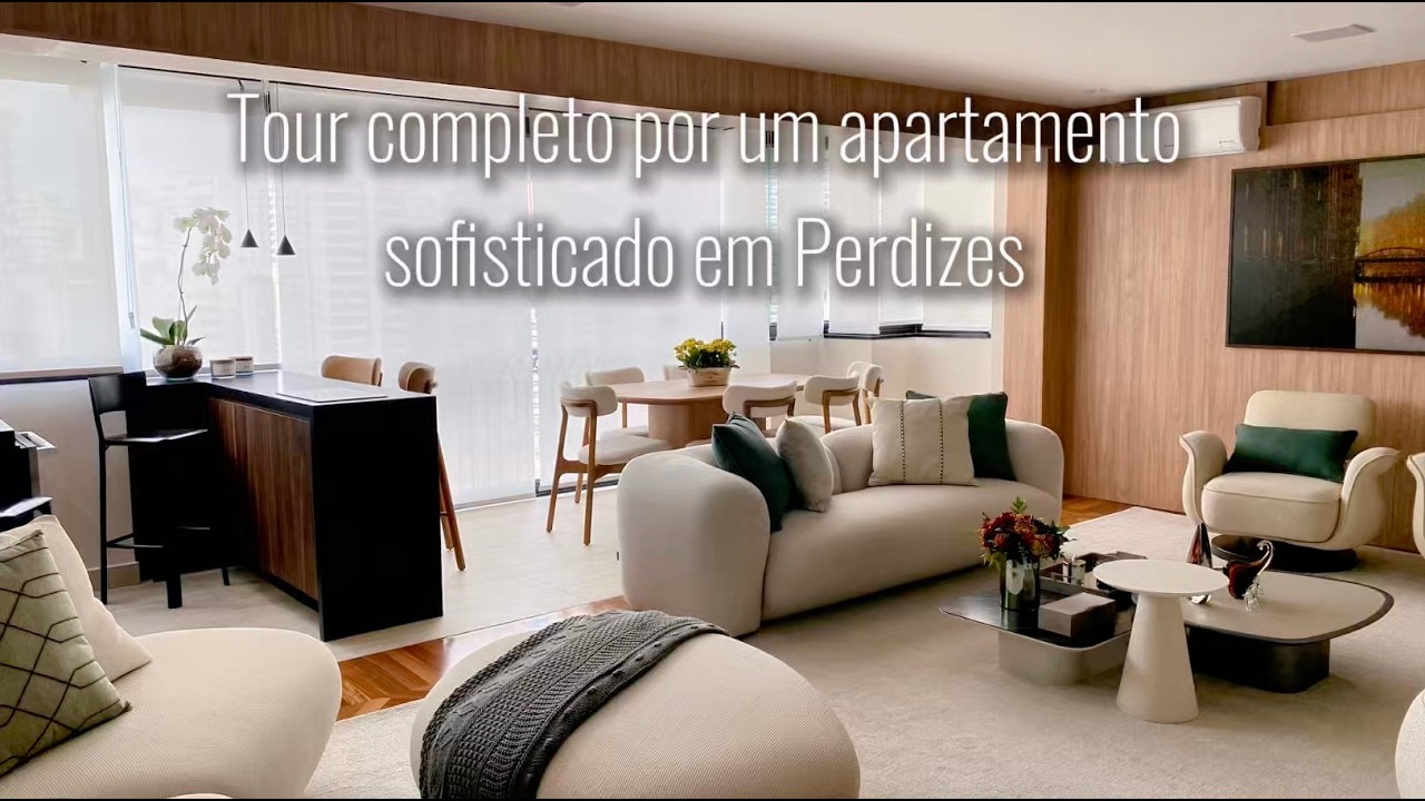 Tour completo por um apartamento sofisticado em Perdizes