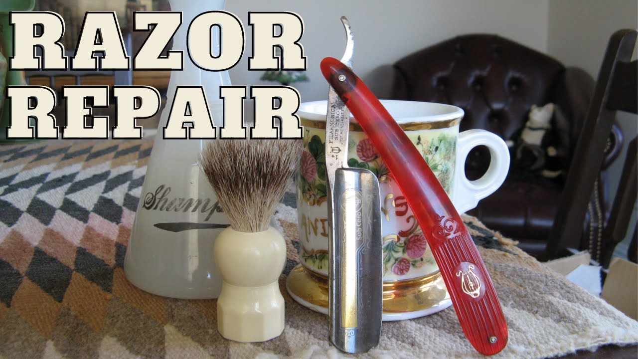 Repairing & Restoring a Chipped Antique Straight Razor: Giving New Life to a Vintage Filarmonica