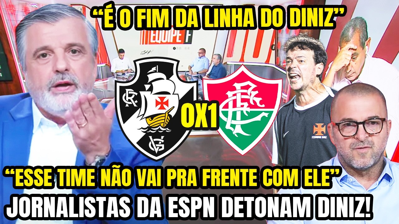 FIM DA LINHA! VASCO ANUNCIA DEMISSÃO DE FERNANDO DINIZ! PEDRINHO CONFIRMOU! VASCO 0 X 1 FLUMINENSE