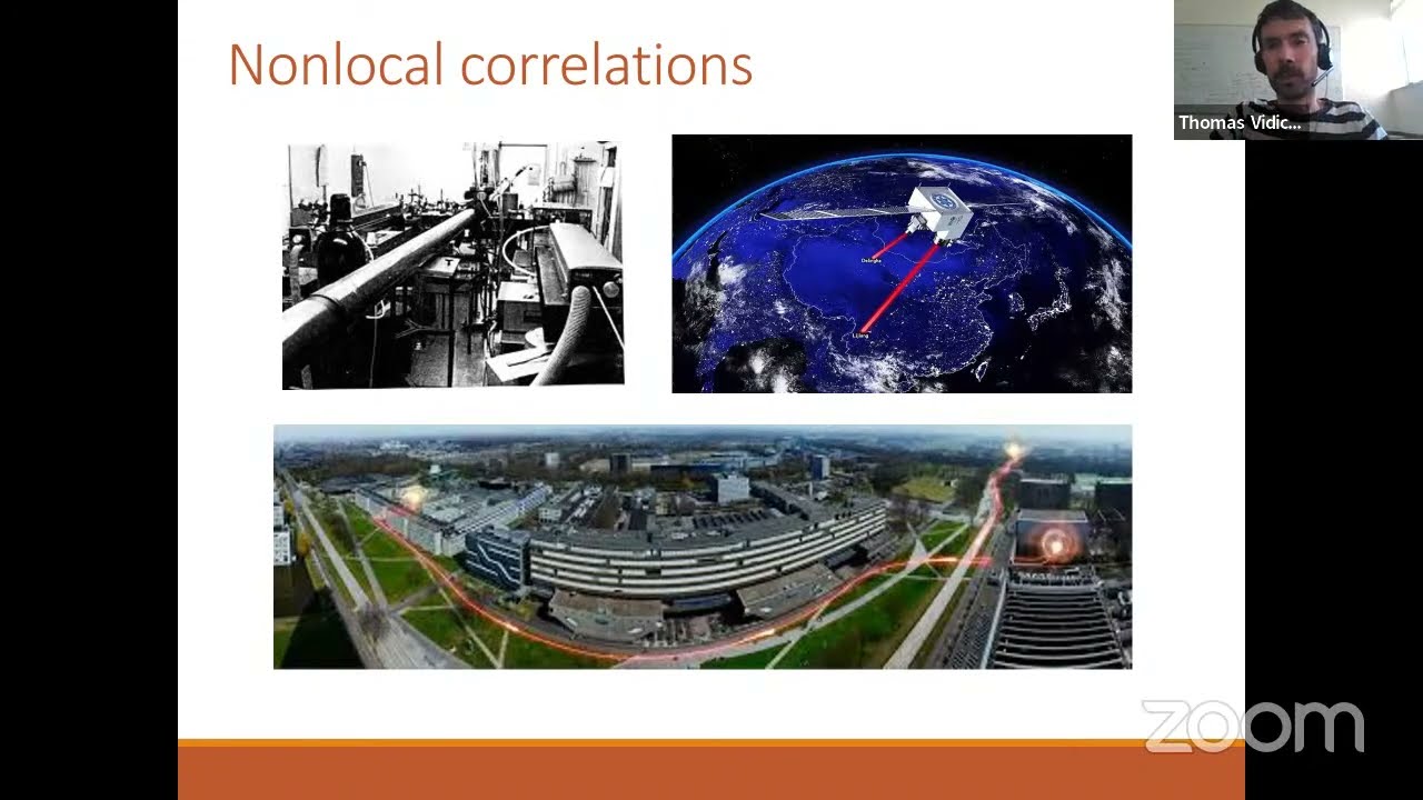 Thomas Vidick: Connes embedding problem, Tsirelson&rsquo;s problem, and MIP^{&lowast;} = RE