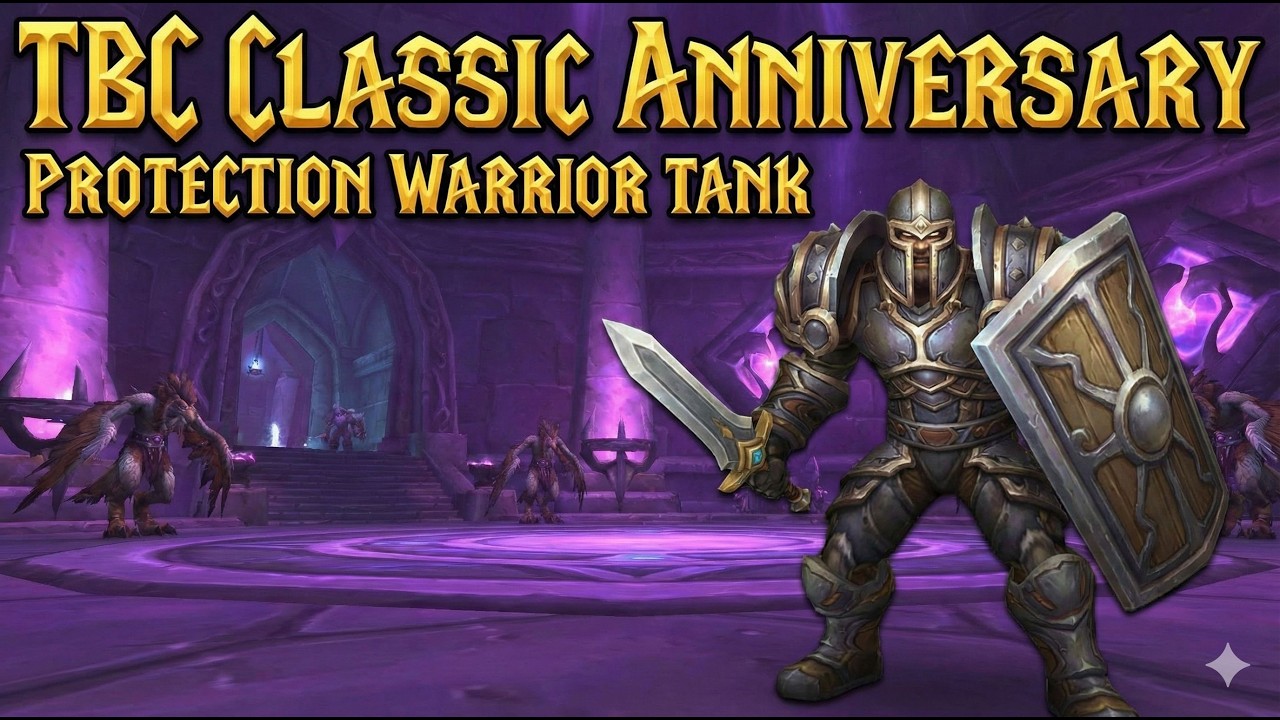 TBC Classic Anniversary Protection Warrior TANK Sethekk Halls Dungeon