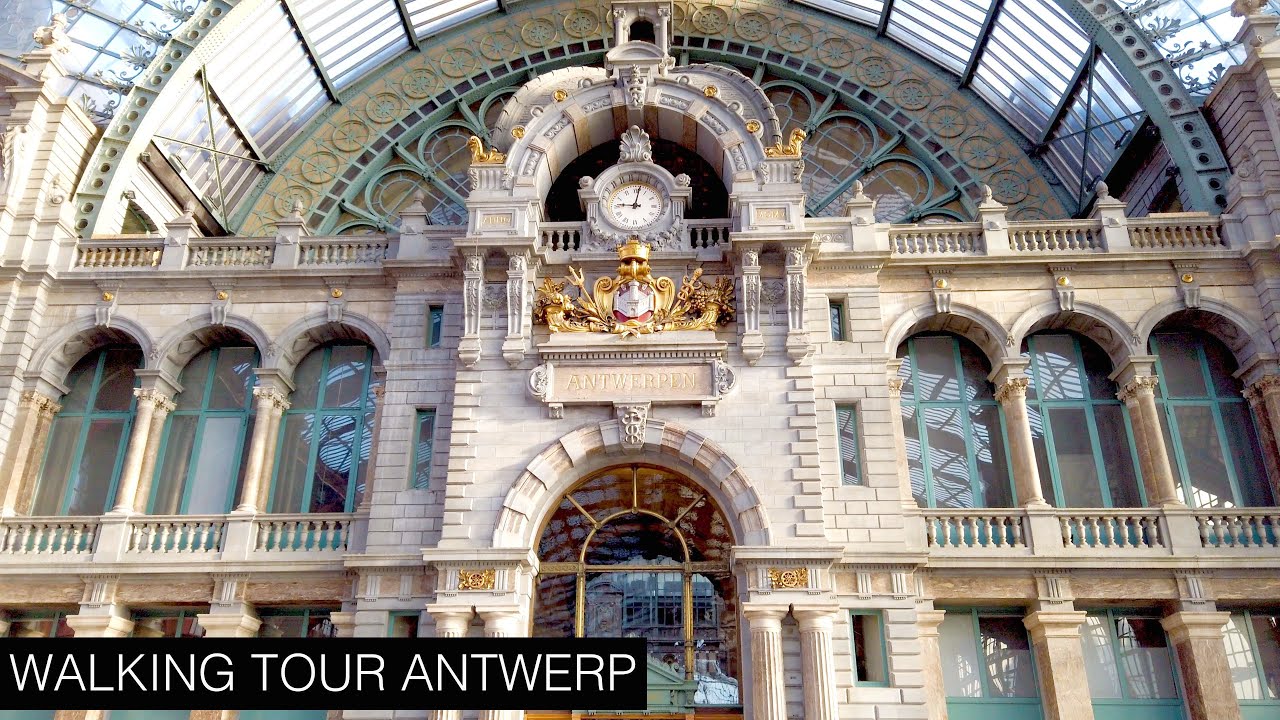 Walking from Antwerp Central Station to Grote Markt Old Town Antwerp | Point of View - Antwerp