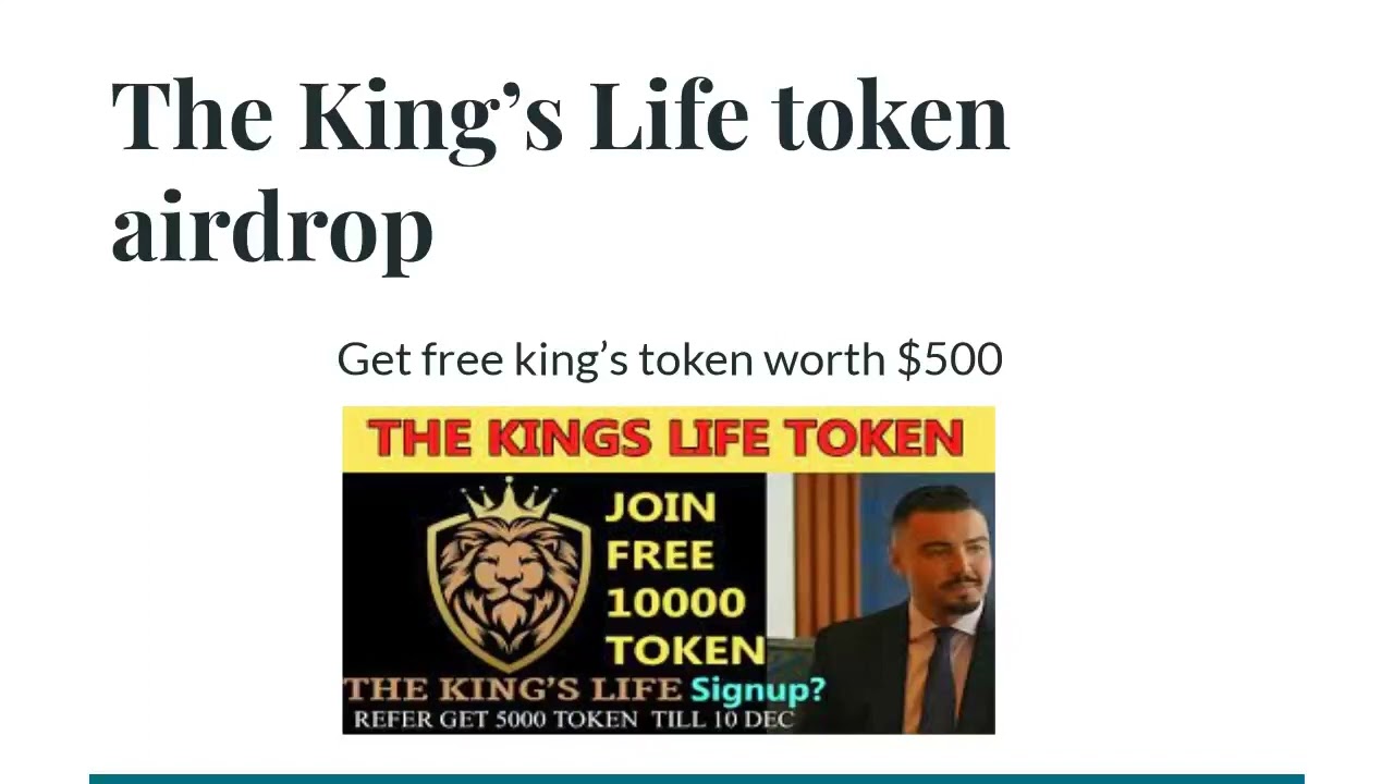 The king's life token airdrop