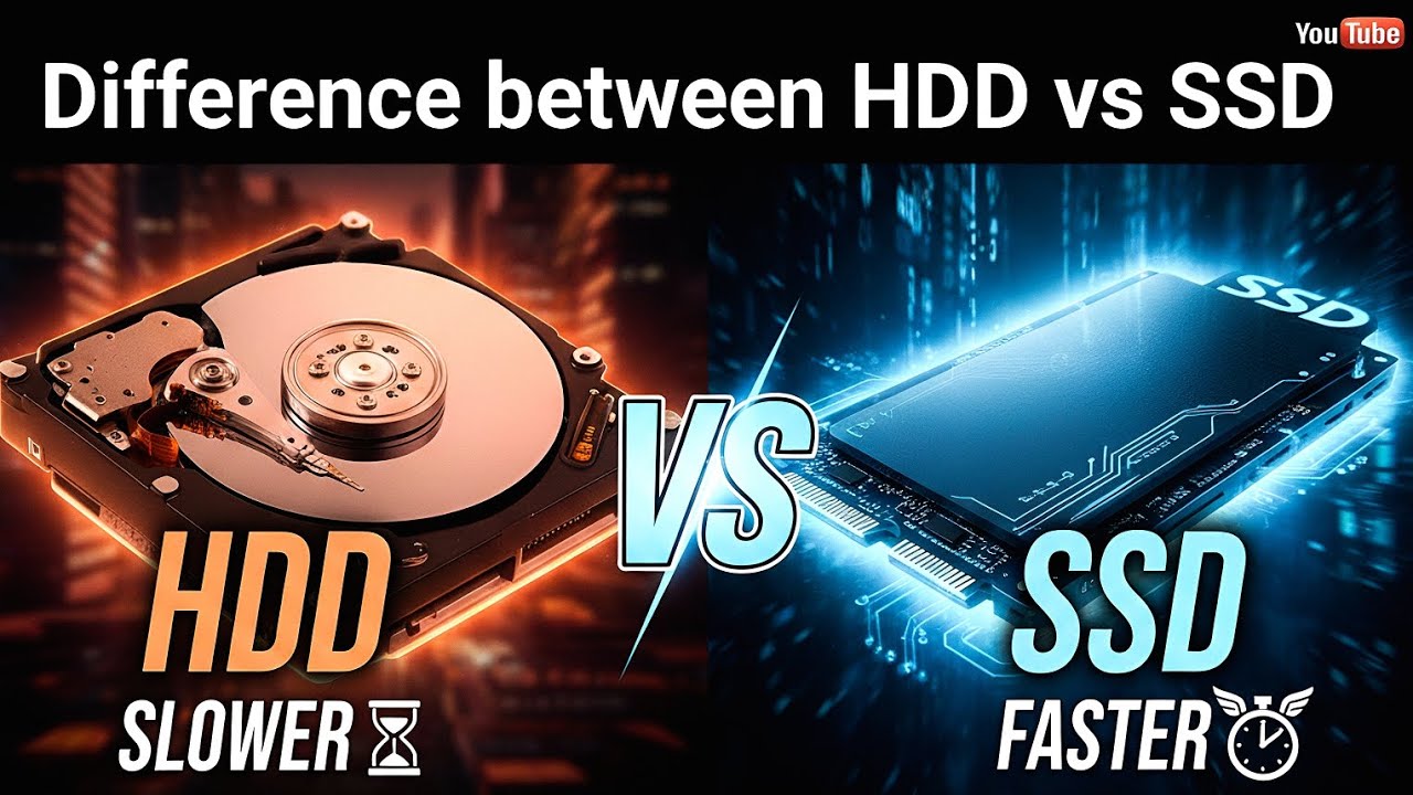 Difference between hdd and ssd hindi | Difference between hard disk and ssd | HDD VS SSD #hdd #ssd