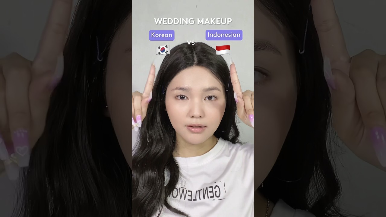 Kalian suka wedding makeup yang mana nih? 😉 #makeup #makeuptutorial #weddingmakeup #korean #beauty