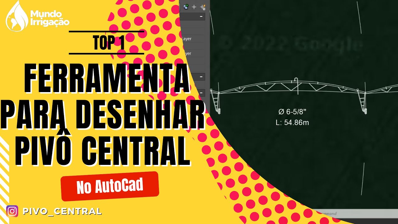 DESENHO DE PIVÔ CENTRAL PARA AUTOCAD