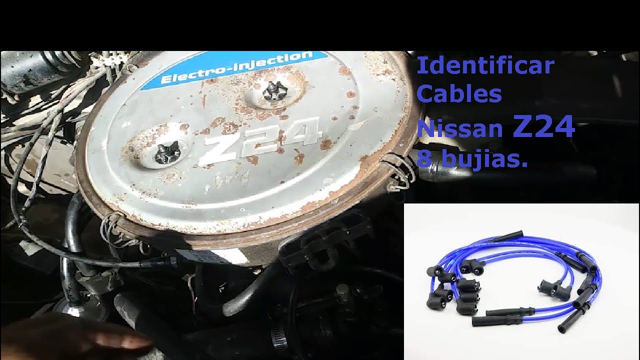 Z24 8 Bujías Como Identificar cables Nissan (3/3)